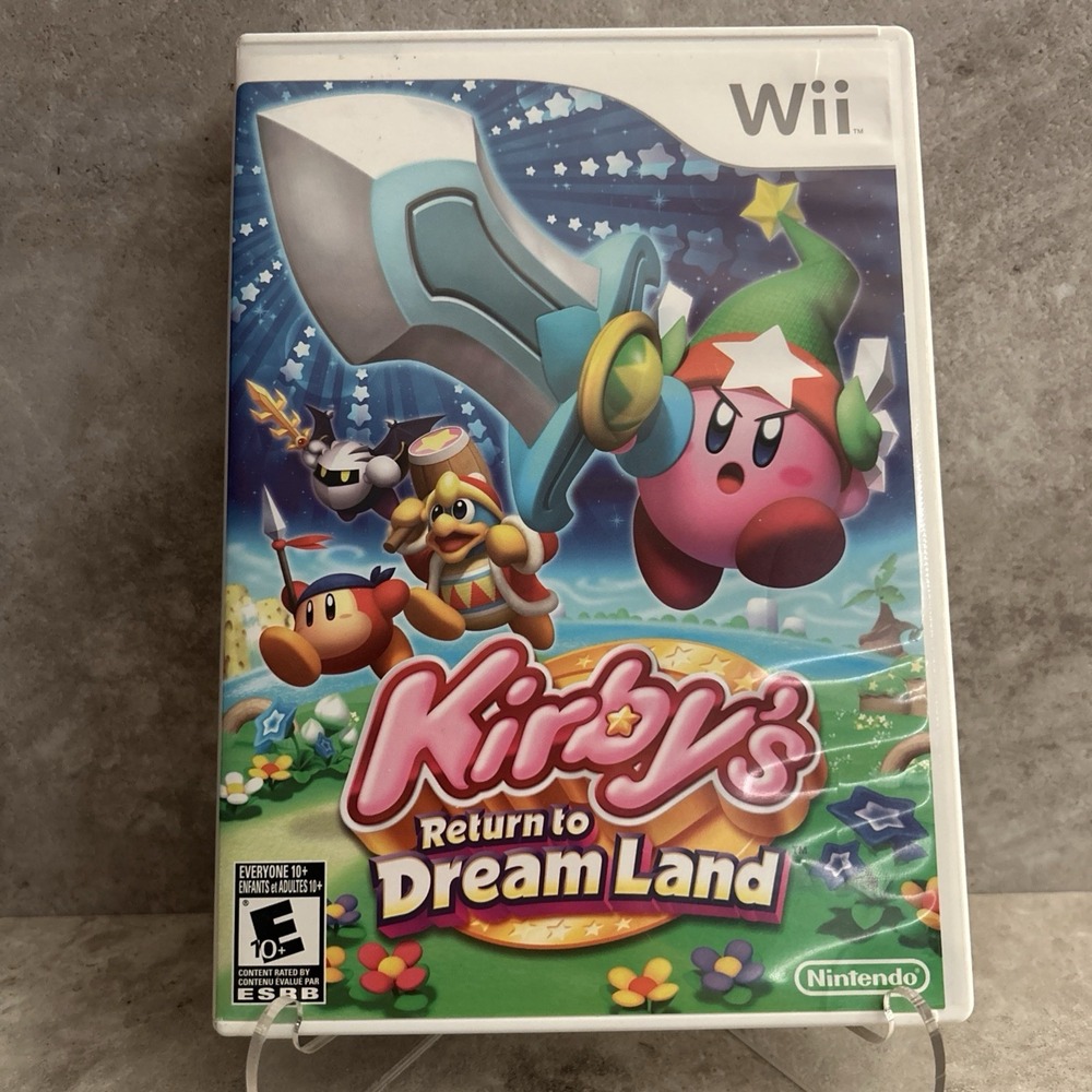 Kirby's Return to Dream Land Wii Complete CIB Tested Working Manual Included